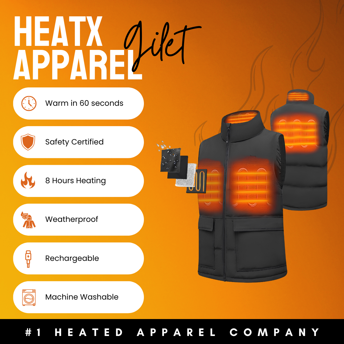 Unisex Heated Gilet *BEST SELLER* DP4