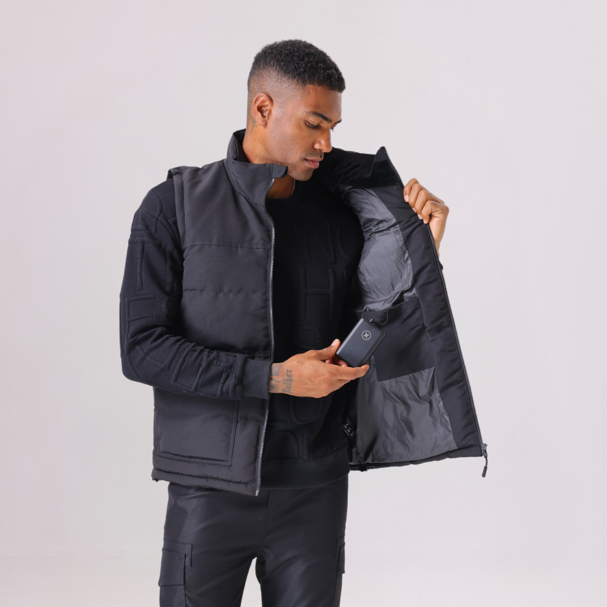 Black Unisex Heated Gilet  *BEST SELLER*