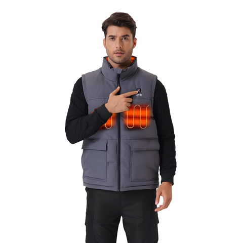 Grey Unisex Heated Gilet  *BEST SELLER*