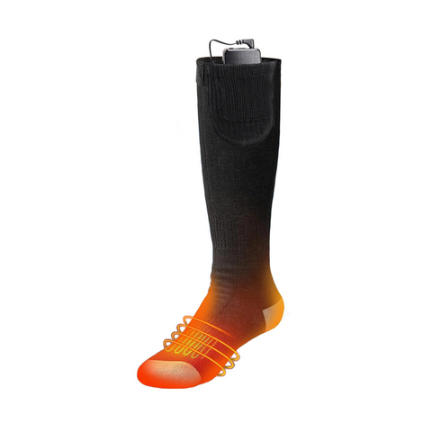 Black Rechargeable Thermal Heated Socks