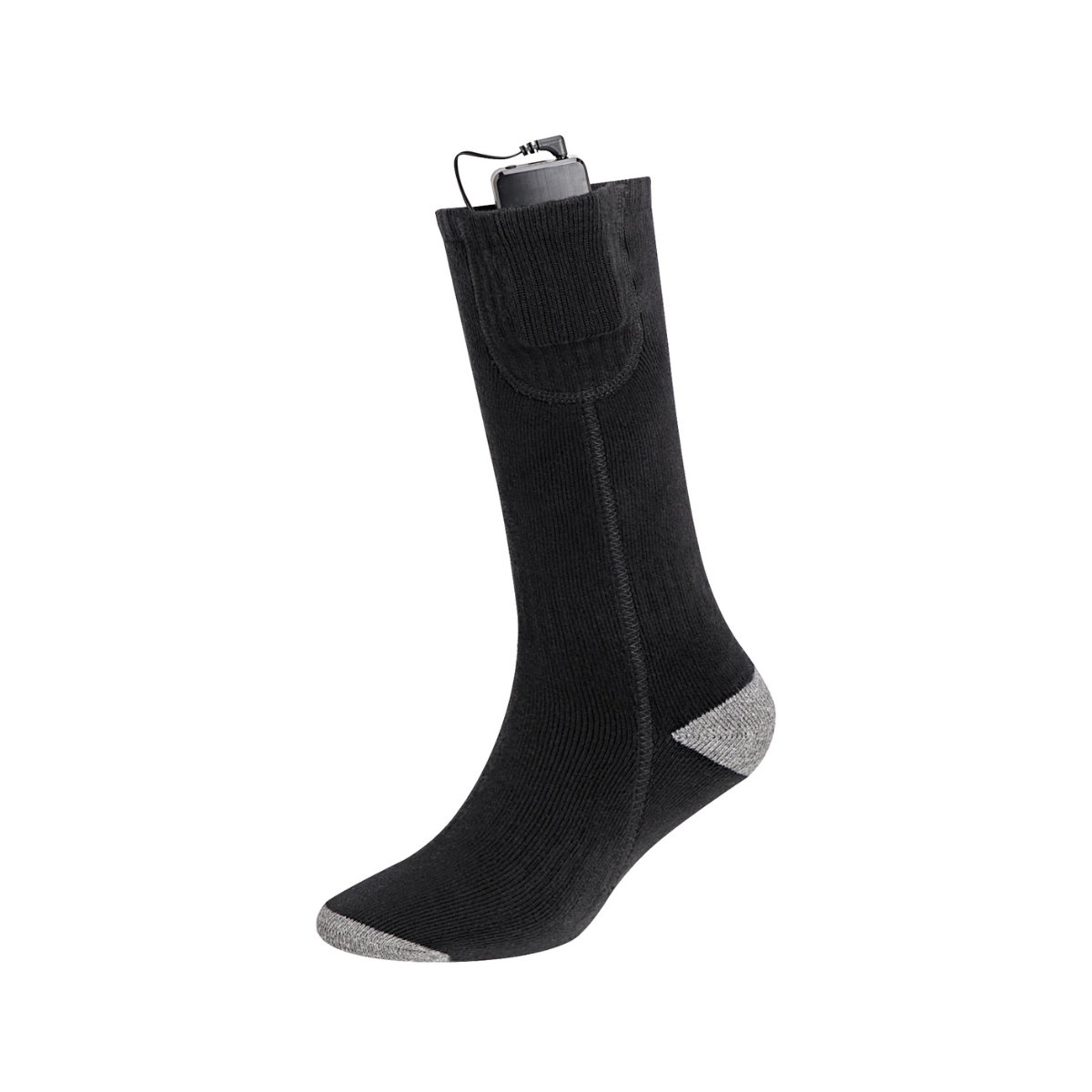 Black Rechargeable Thermal Heated Socks